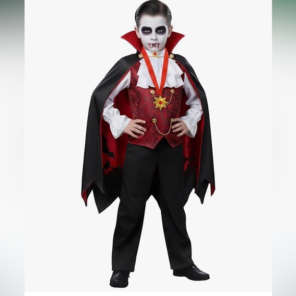 Other - Vampire Costume for Kids - Black and Red